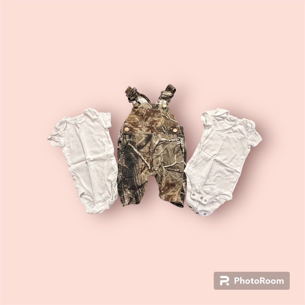 Bass Pro Camo Overalls for Baby (3 Months)